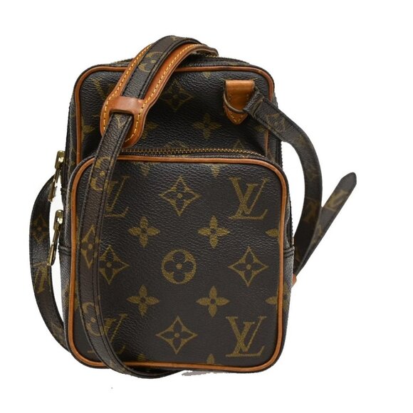 LOUIS VUITTON Mini Amazon Shoulder Bag Monogram Leather Brown M45238 70KB536 - Picture 1 of 14